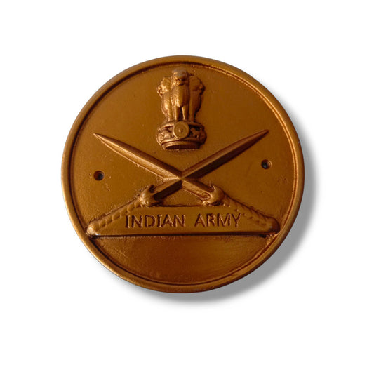 INDIAN ARMY Wall Plauque - Solid Casting - 6 Inches (5390)