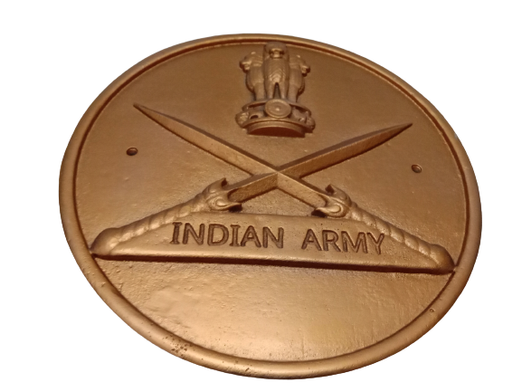 INDIAN ARMY Safe Plaque - 12 Inches -Solid Cast - Crest Badge Wall Décor (5391)