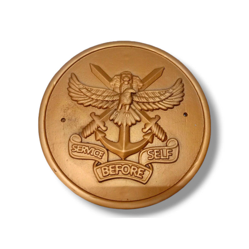 SERVICE BEFORE SELF Wall Plauque - Solid Casting - 12 Inches (5397)