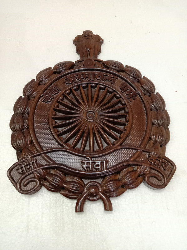 INDIAN ARMY SERVICE CORPS Crests Wooden Plaque Badge - 12 Inches - 3D Engraving - SENA SEVA CORE (5401)