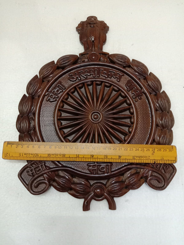 INDIAN ARMY SERVICE CORPS Crests Wooden Plaque Badge - 12 Inches - 3D Engraving - SENA SEVA CORE (5401)
