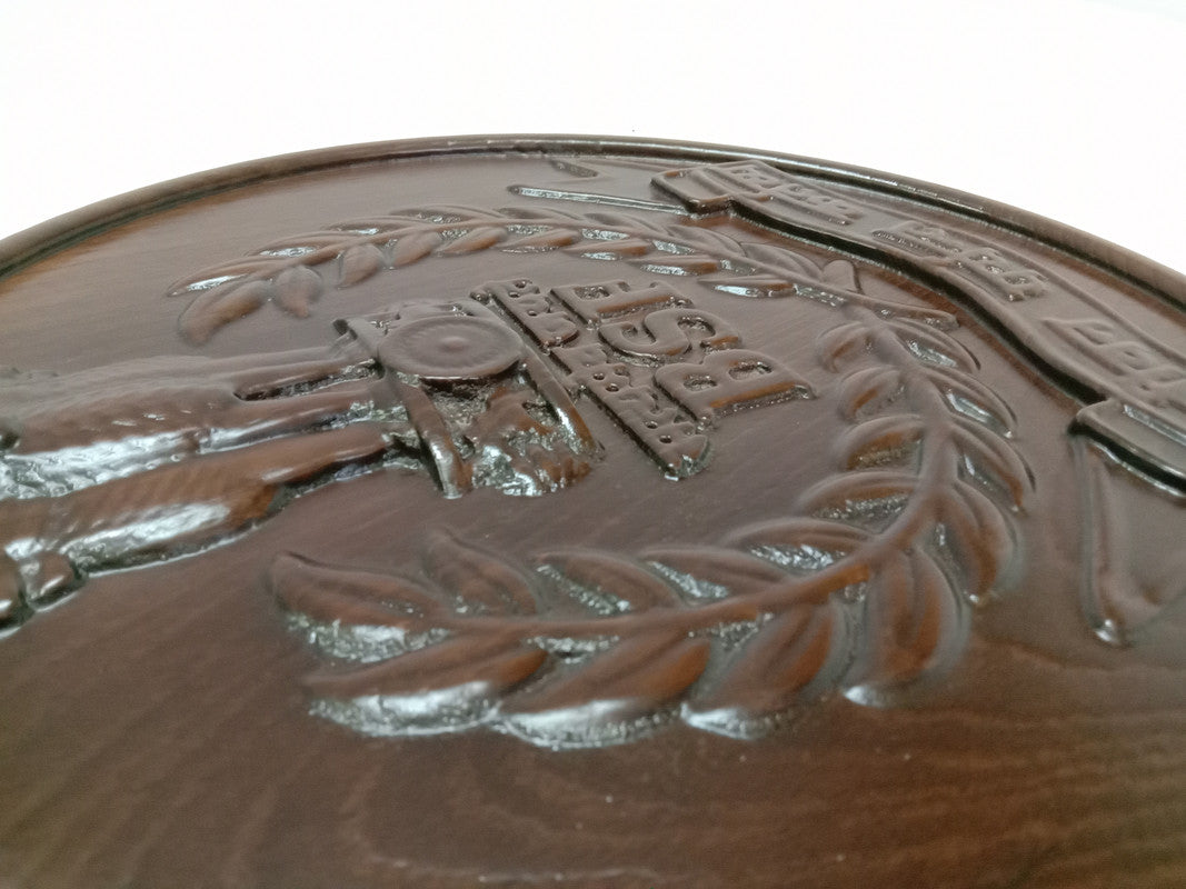 Border Security Force BSF WOODEN Plaque - 12 Inches - 3D Engraving- Crest Badge Wall Décor (5407)