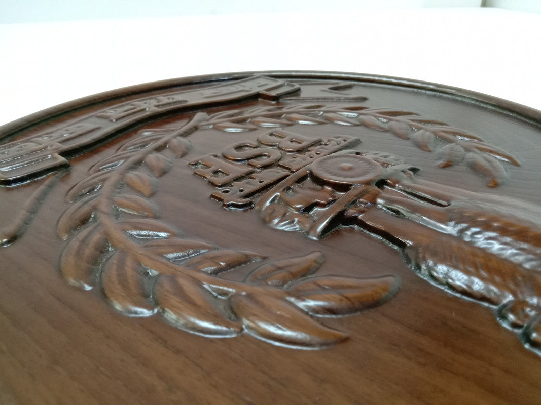 Border Security Force BSF WOODEN Plaque - 12 Inches - 3D Engraving- Crest Badge Wall Décor (5407)