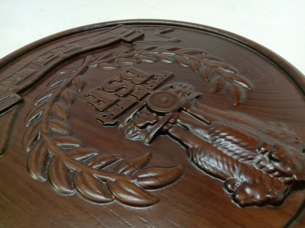 Border Security Force BSF WOODEN Plaque - 12 Inches - 3D Engraving- Crest Badge Wall Décor (5407)