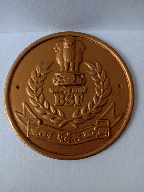Border Security Force BSF Wall Plauque - Solid Casting - 12 Inches (5409)