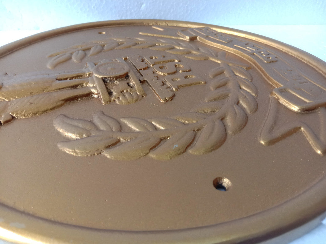 Border Security Force BSF Safe Plaque - 12 Inches -Solid Cast - Crest Badge Wall Décor (5409)