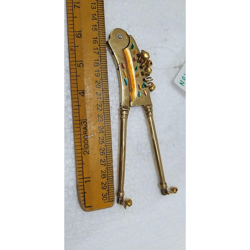 Traditional Brass Betel Nut Cutter Supari Cutter Sudi - 6.5" (601)
