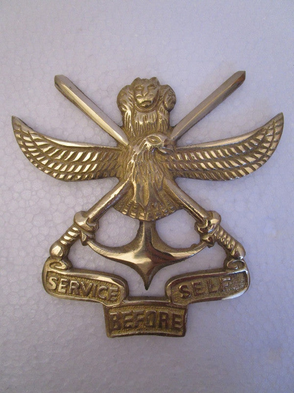 SERVICES BEFORE SELF Indian Police Military Navy Air Force CAST Safe Plaque Plate Crests Badge (661)