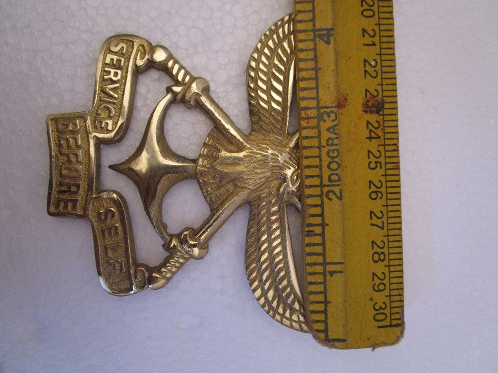 SERVICES BEFORE SELF Indian Police Military Navy Air Force CAST Safe Plaque Plate Crests Badge (661)