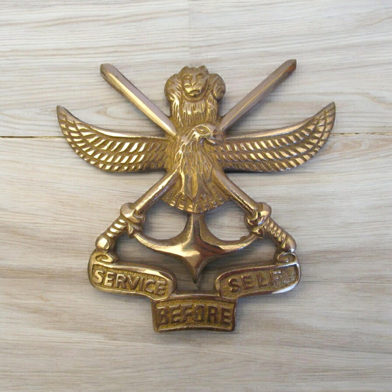 SERVICES BEFORE SELF Indian Police Military Navy Air Force CAST Safe Plaque Plate Crests Badge (661)