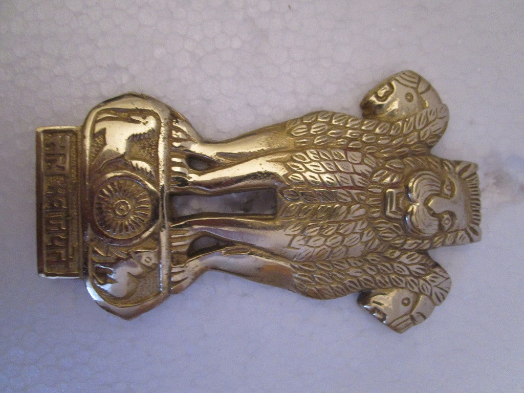 SATYAMEV JAYETE Indian Police Military Navy Air Force CAST Safe Plaque Plate Crests Badge (664)