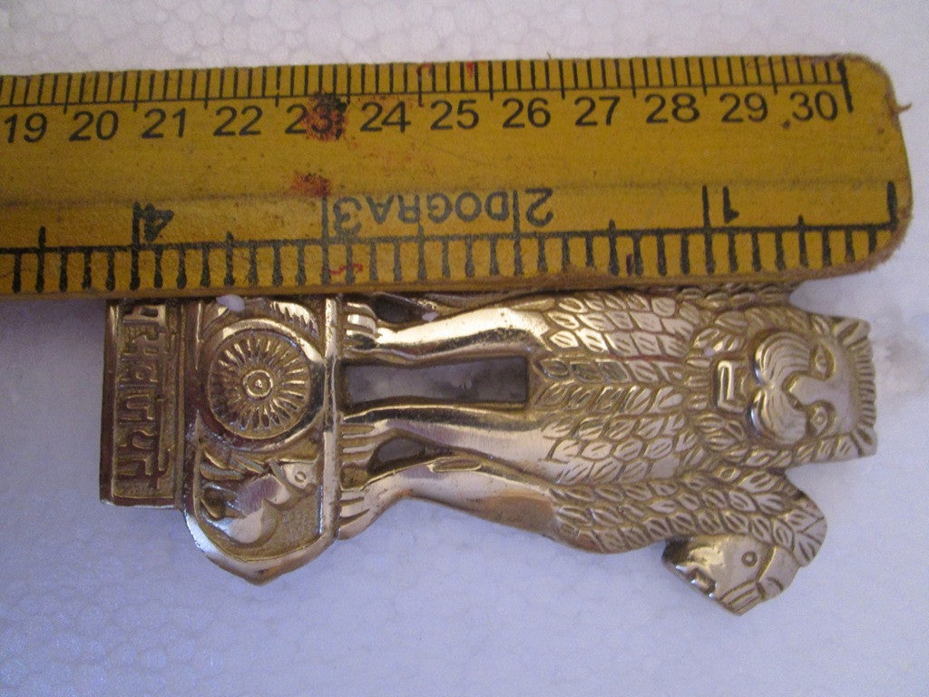 SATYAMEV JAYETE Indian Police Military Navy Air Force CAST Safe Plaque Plate Crests Badge (664)