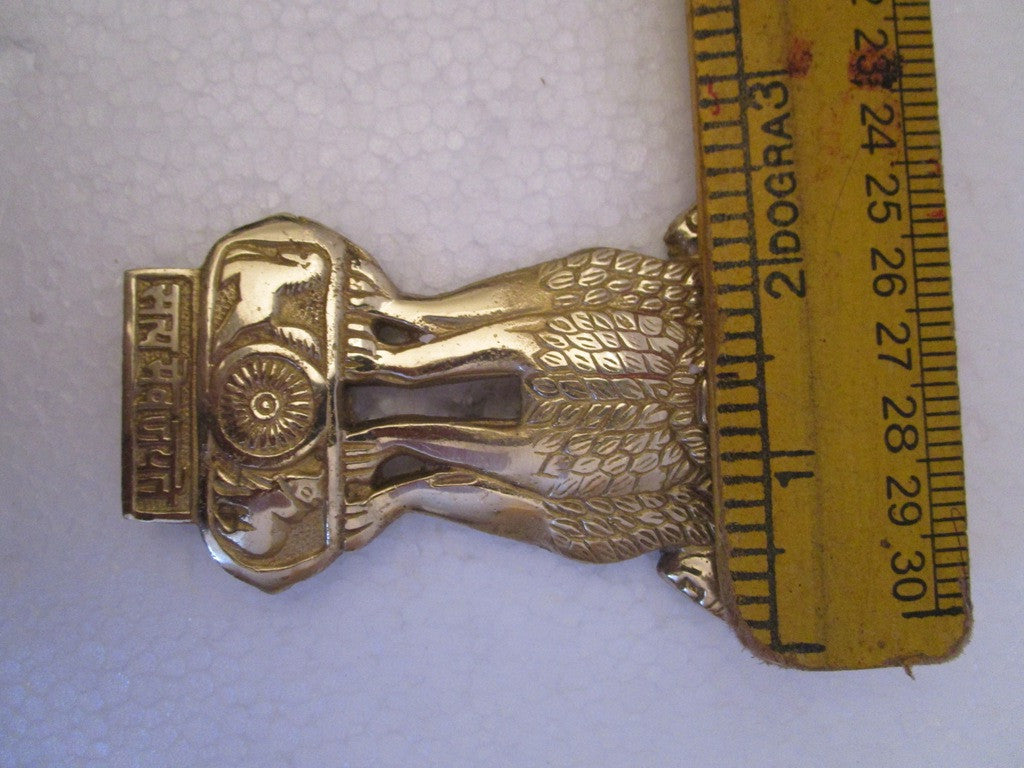 SATYAMEV JAYETE Indian Police Military Navy Air Force CAST Safe Plaque Plate Crests Badge (664)