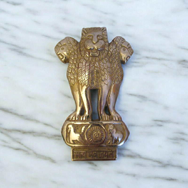 SATYAMEV JAYETE Indian Police Military Navy Air Force CAST Safe Plaque Plate Crests Badge (664)