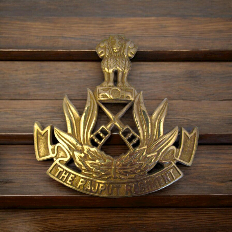THE RAJPUT REGIMENT Indian Police Military Navy Air Force CAST Safe Plaque Plate Crests Badge (668)