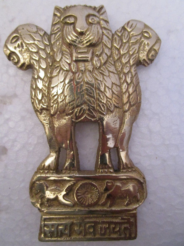 SATYAMEV JAYETE Indian Police Military Navy Air Force CAST Safe Plaque Plate Crests Badge (693)