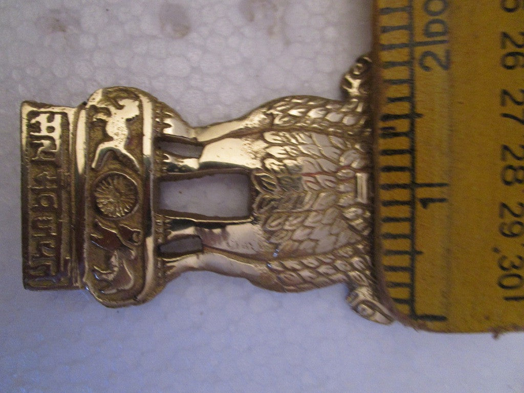 SATYAMEV JAYETE Indian Police Military Navy Air Force CAST Safe Plaque Plate Crests Badge (693)