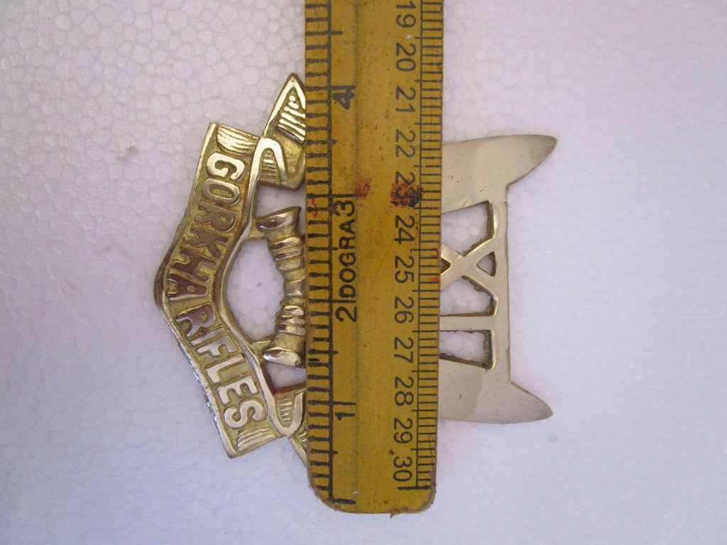 GORKHA RIFLES Indian Police Military Navy Air Force CAST Safe Plaque Plate Crests Badge (695)