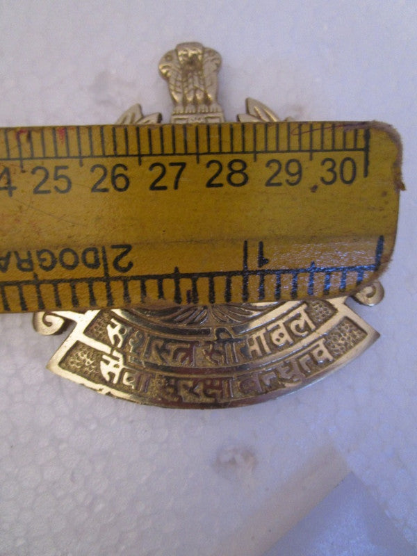 Sahastra Seema Bal SSB Indian Police Military Navy Air Force CAST Safe Plaque Plate Crests Badge (696)