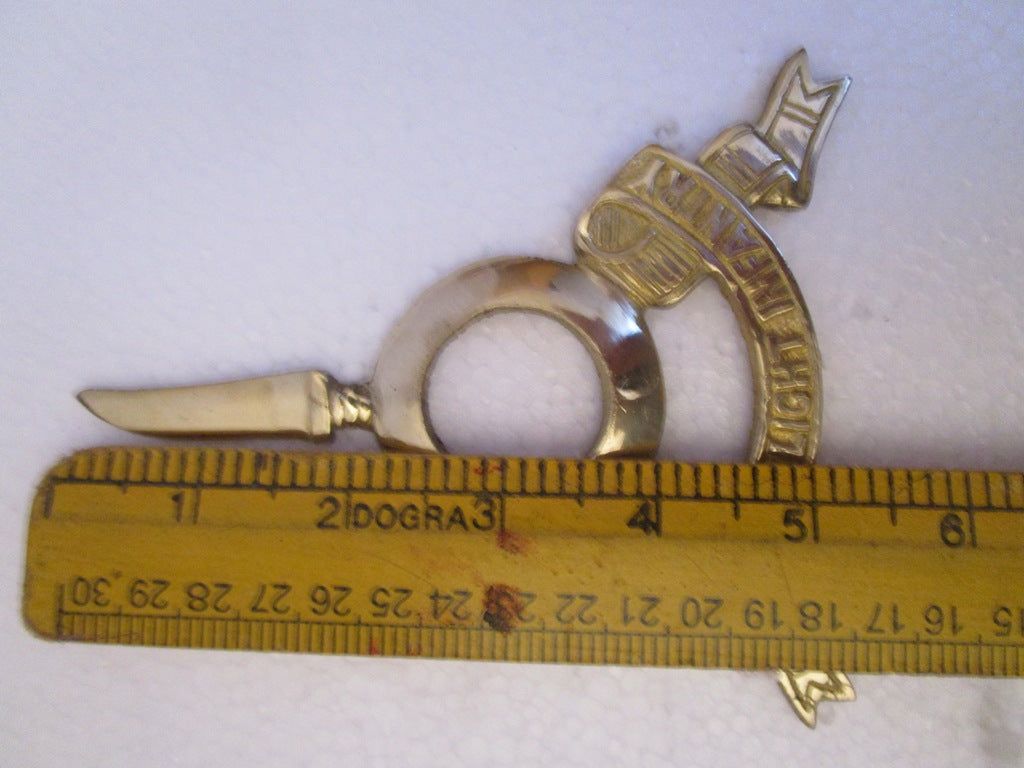 THE SHIKH LIGHT INFANTRY Indian Police Military Navy Air Force CAST Safe Plaque Plate Crests Badge (718)