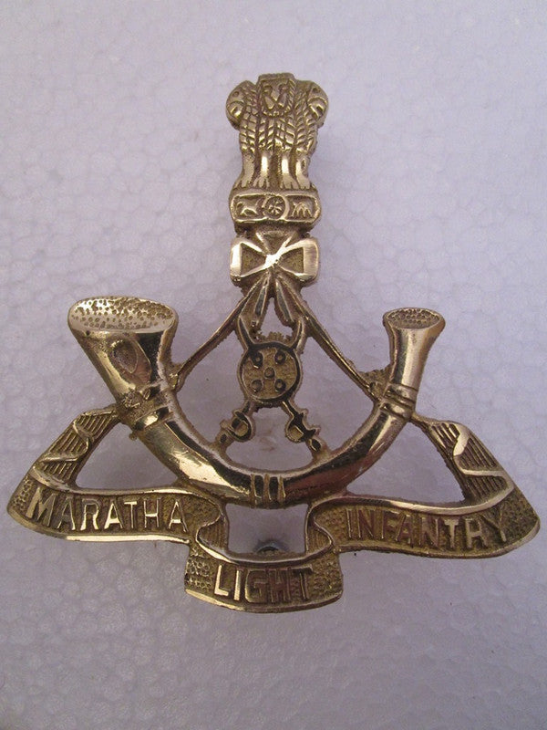 MARATHA LIGHT INFANTRY Indian Police Military Navy Air Force CAST Safe Plaque Plate Crests Badge (724)