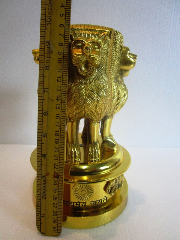 LARGE Ashoka Stambh Emblem India Ashok Chakra Pillar Memento Sculpture Home Office Desk (77)