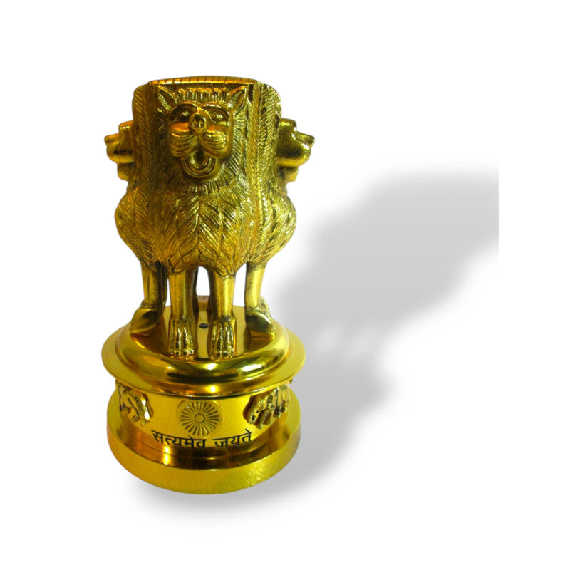 LARGE Ashoka Stambh Emblem India Ashok Chakra Pillar Memento Sculpture Home Office Desk (77)