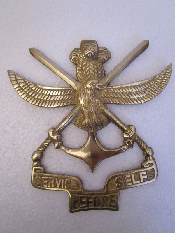 SERVICES BEFORE SELF Indian Police Military Navy Air Force CAST Safe Plaque Plate Crests Badge (783)