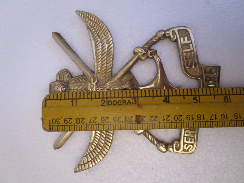 SERVICES BEFORE SELF Indian Police Military Navy Air Force CAST Safe Plaque Plate Crests Badge (783)