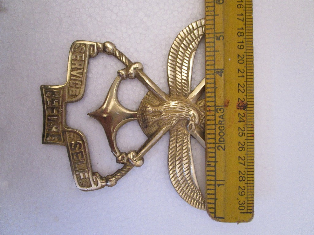 SERVICES BEFORE SELF Indian Police Military Navy Air Force CAST Safe Plaque Plate Crests Badge (783)