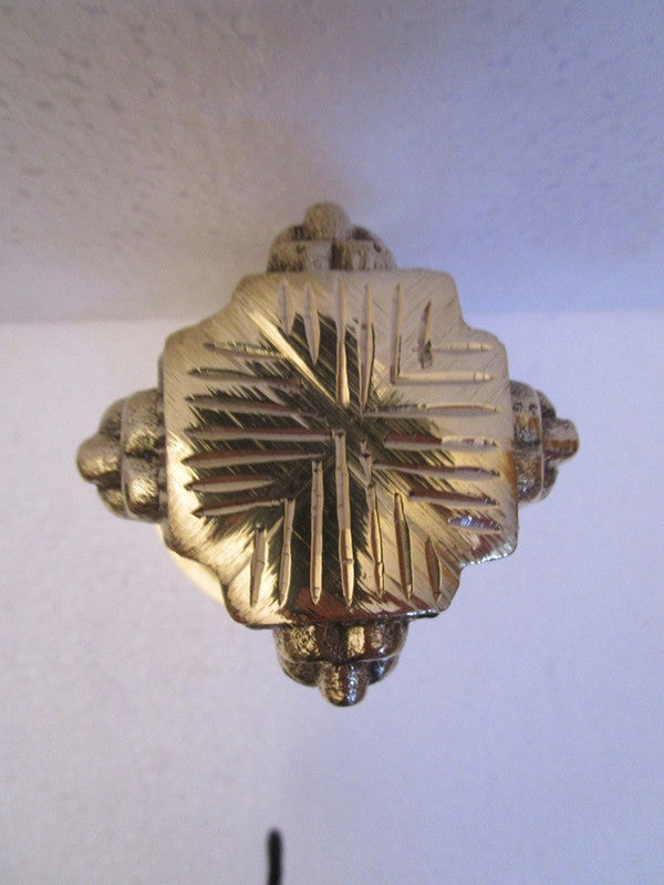 5" Brass Indian NATIONAL Emblem - Republic of INDIA - Ashok STAMBH Statue (837)