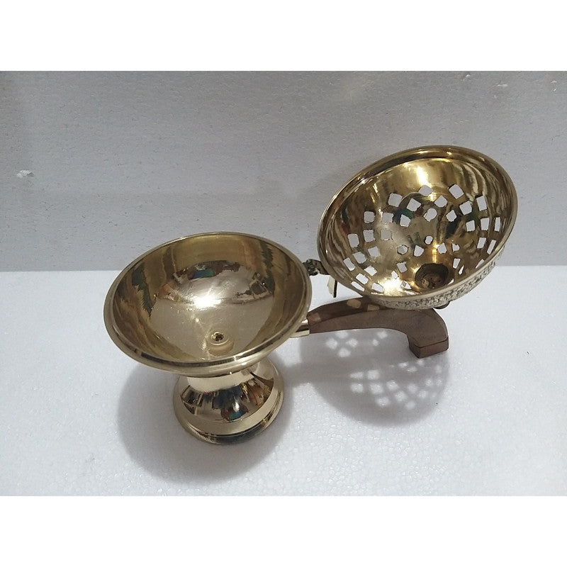 Traditional Divine Dhup Dhoop Dani | Bakhoor Holder | For Home Fragrance and Decor (1851)