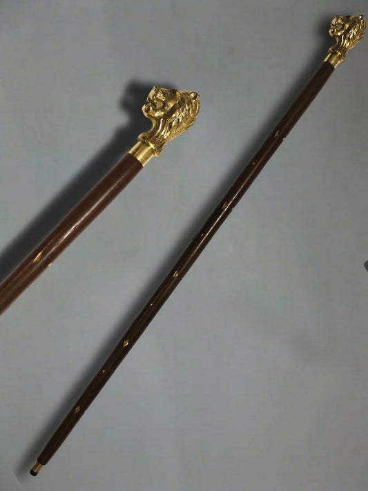 Lion Face Royal Style Walking Stick (1879)