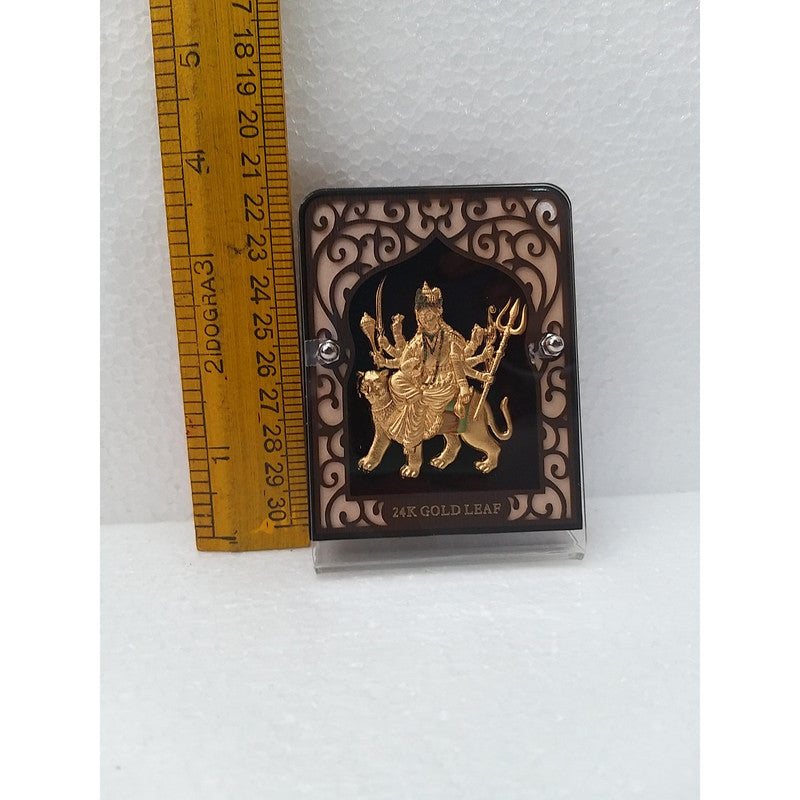Gold Plated Goddess Ambaji with Frame | Religious Collection (1901)