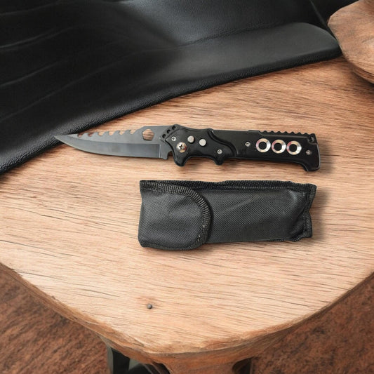 7088 Black Foldable Knife for kitchen, home and chefs knife (1363)
