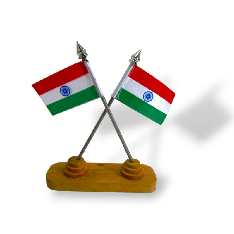 ndian NATIONAL Emblem with FLAG - BRASS - Republic of INDIA - Table Decor (1498)
