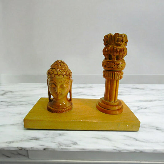 Indian NATIONAL Emblem / Symbols with LORD BUDDHA - Ashok STAMBH (1512)
