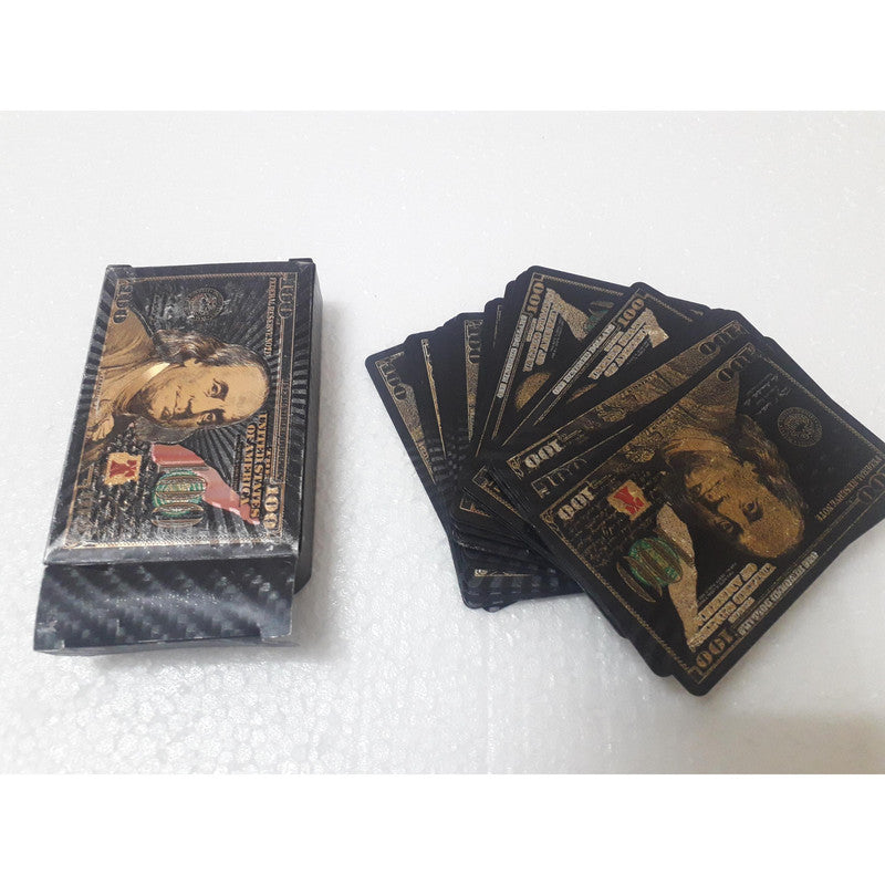 Playing Cards Black Dollar Design -52 Cards in Box - Best Quality (168)