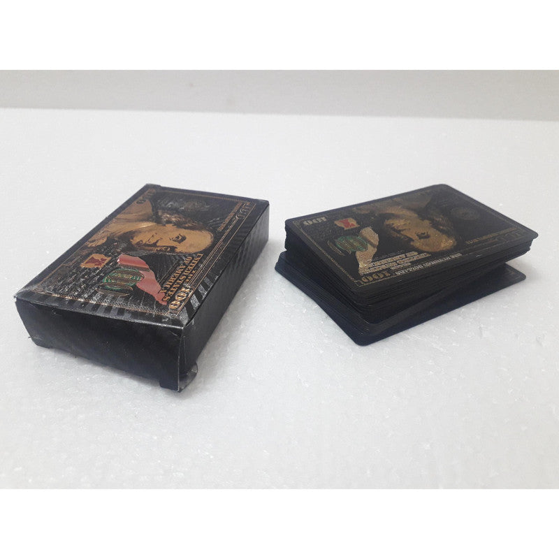 Playing Cards Black Dollar Design -52 Cards in Box - Best Quality (168)