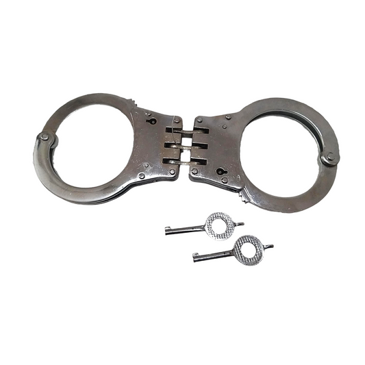 Vintage Style Police Hand Cuff | Handcuff | Jail Cinema Drama Silver Plated Police (1818)