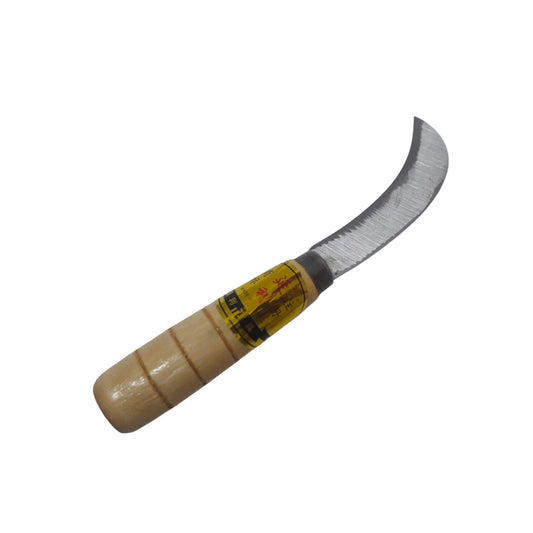 Hand Sickle for Agriculture Work with Wooden Handle | Wood Cutter | Sugar Cane Cutter | Farm House (206)