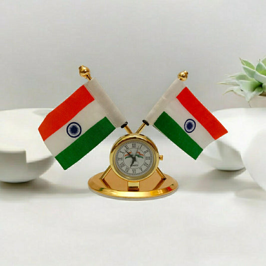 BRASS India National FLAG Memento Sculpture Home Office Desk Artwork Showpiece Rare (2250)