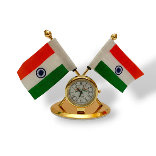 BRASS Indian NATIONAL Emblem with FLAG - BRASS - Republic of INDIA - Table Decor (2250)