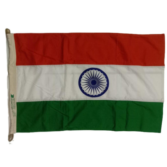 Hindustan Bharat India National Flag - Indepence Day - Made of KHADI  - 3 x 2 Feet - BIS approved (2534)