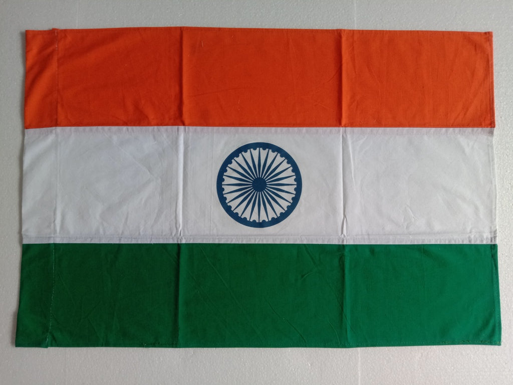 Hindustan Bharat India National Flag - Indepence Day - Cotton  - 3 x 2 Feet  (2536)