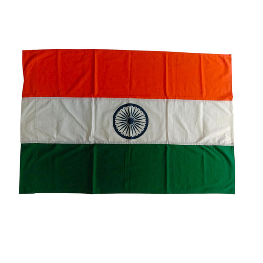 Hindustan Bharat India National Flag - Indepence Day - Cotton  - 4 x 3 Feet  (2539)