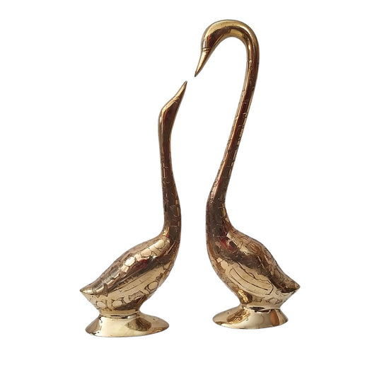 Large | 2 Pcs Vintage Style Brass Decorative Duck | Feng Shui | Home Decor (2575)