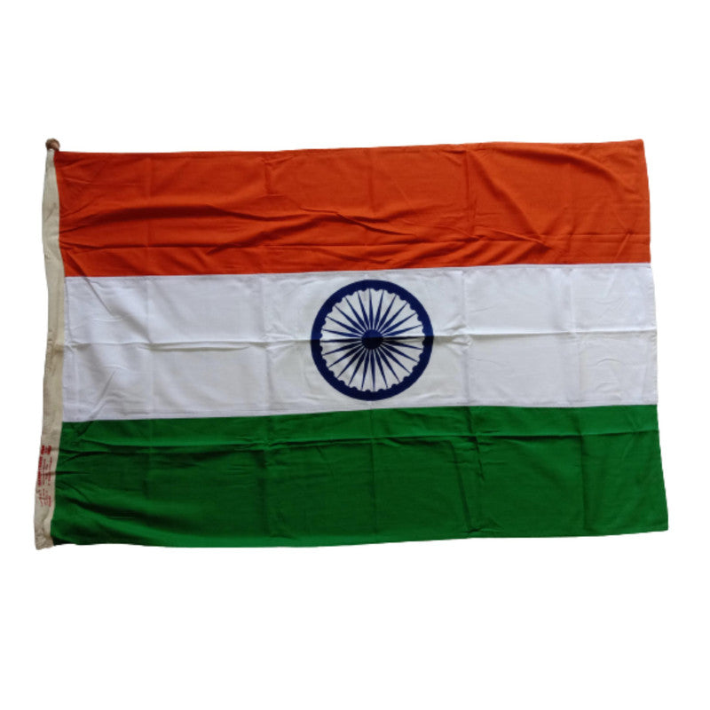 Hindustan Bharat India National Flag - Indepence Day - Made of KHADI - 52 x 36 Inches - BIS approved (2602)