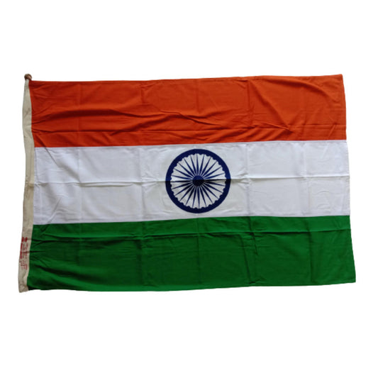 Hindustan Bharat India National Flag - Indepence Day - Made of KHADI - 52 x 36 Inches - BIS approved (2602)