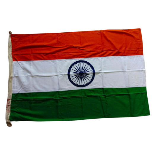 Indian NATIOINAL FLAG - Made of KHADI - India - 52 x 36 Inches - BIS approved (2602)
